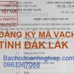Đăng ký mã số mã vạch tại Đắk Lắk