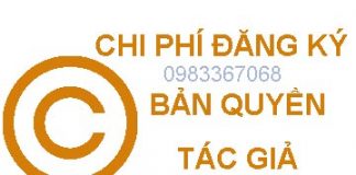 Phí đăng ký bản quyền tác giả