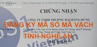 Đăng ký mã số mã vạch tại Nghệ An